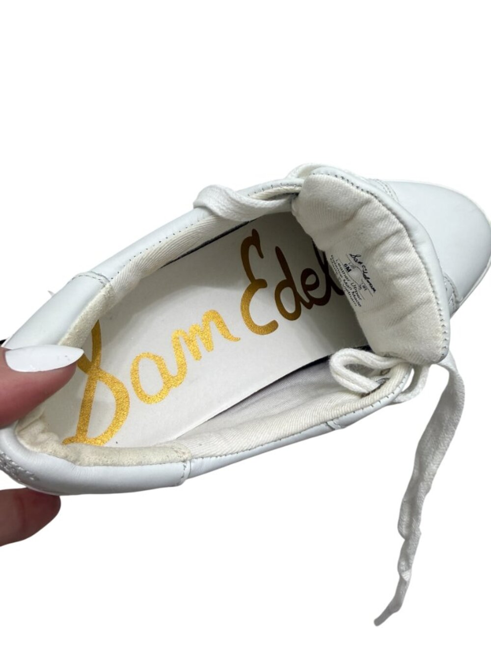 Sam Edelman Ethyl Lace-Up Low-Top Sneakers Women's size 6 - Picture 5 of 9